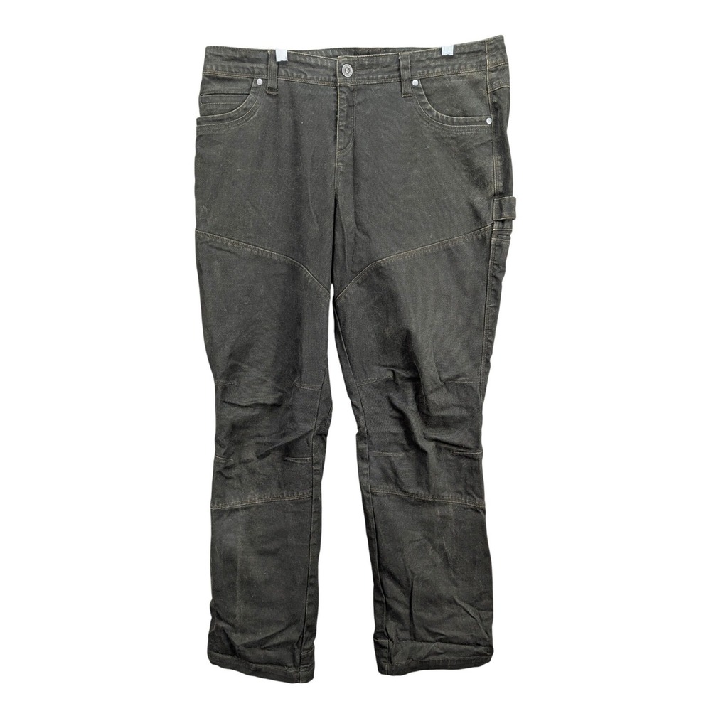 Kuhl Cargo Pants Women's Green Size 14 Reg Utility‎ Work Outdoor Hiking Gorpcore